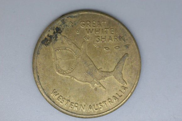 Australia - Souvenir Coin - Great White Shark - VF / Corroded