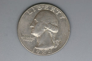 1984 - D - USA - Washington Quarter - F