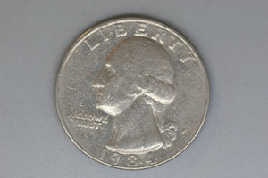 1984 - P - USA - Washington Quarter - F