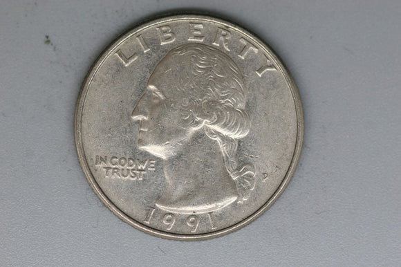 1991 - P - USA - Washington Quarter - gF