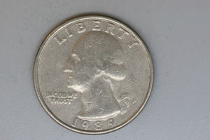 1989 - P - USA - Washington Quarter - gF