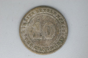 1919 - Straits Settlements - 10 Cents - G