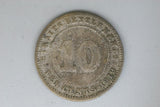 1919 - Straits Settlements - 10 Cents - G