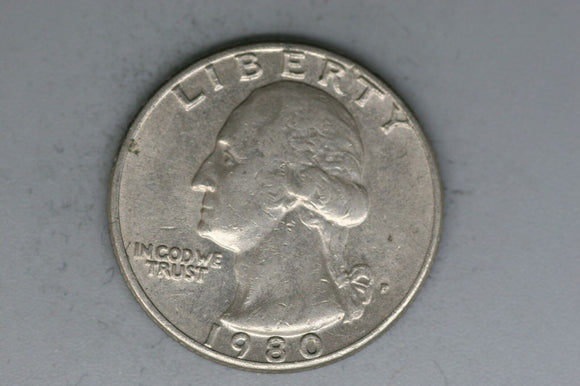 1980 - P - USA - Washington Quarter - gF