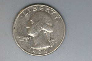 1988 - D - USA - Washington Quarter - gF