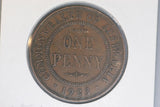 1923 - Australian Penny - aVF / Verdigris