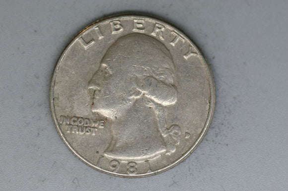 1981 - D - USA - Washington Quarter - F