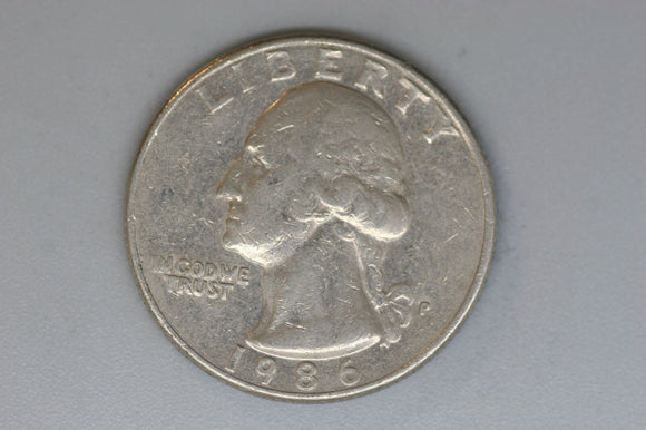 1986 - P - USA - Washington Quarter - F