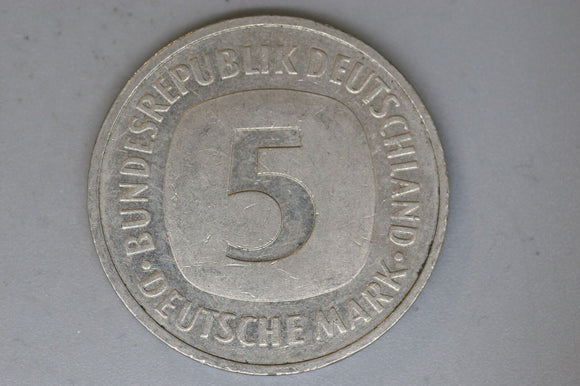 1989 - F - Germany - 5 Deutsche Mark - VF