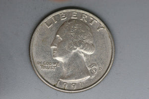 1991 - D - USA - Washington Quarter - gF