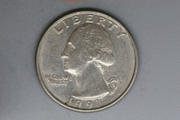 1991 - D - USA - Washington Quarter - gF