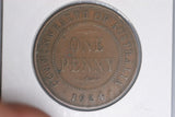 1924 - L - Australian Penny - VG - Diecrack Rim to 'X'