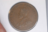 1924 - L - Australian Penny - VG - Diecrack Rim to 'X'