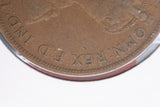 1924 - L - Australian Penny - VG - Diecrack Rim to 'X'