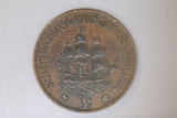 1937 - South Africa - 1 Penny - gF