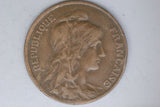 1909 -France - 10 Centime - gF