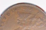 1927 - Australian Penny - Diecrack Rim to Bust to 'REX FD' - F