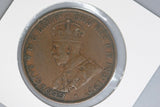 1934 - Australian Penny - Dot after 'O' - VF / Verdigris