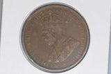 1924 - L - Australian Penny - Diecrack 'OMMONWE' - gVG