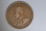 1919 - Australia Penny - One Dot - Diecracks most of Reverse & 'IND' - aF