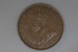 1923 - Australian Penny - Diecrack 'NWEALTH OF' - F