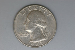 1983 - P - USA - Washington Quarter - F