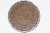 1926 - Australian Halfpenny - gVF / Verdigris