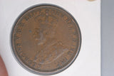 1921 - I - Australian Penny - Most of Obverse Doubled (R7) - aF / Verdigris