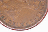 1921 - I - Australian Penny - Most of Obverse Doubled (R7) - aF / Verdigris