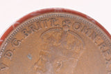 1921 - I - Australian Penny - Most of Obverse Doubled (R7) - aF / Verdigris