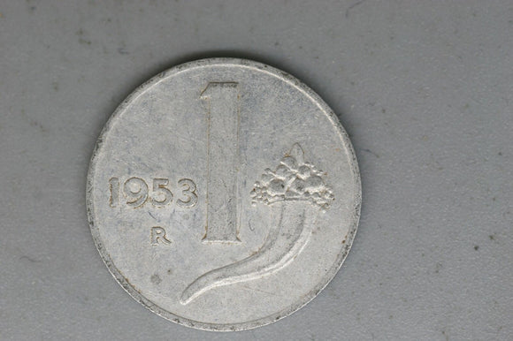 1953 - Italy - 1 Lira - VF