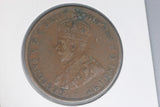 1924 - L - Australian Penny - Diecracks 'IMP' 'RGIVS' - aVF / Problem Coin