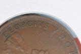 1924 - L - Australian Penny - Diecracks 'IMP' 'RGIVS' - aVF / Problem Coin