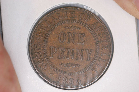 1936 - Australian Penny - EF / a bit Grotty