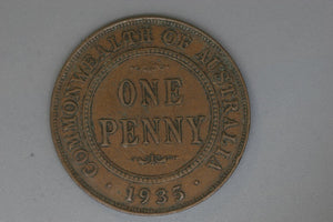 1935 - Australian Penny - gVF / Grotty