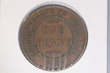 1929 - L - Australian Penny - aVF / Grotty