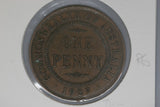 1927 - L - Australia Penny - Thin Leg on Second 'N' (R6) - aF