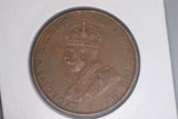 1936 - Australia Penny - Diecracks 'GEORGIVS V D G BRITT' - aEF / Spot Verdigris