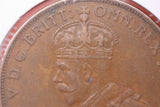 1936 - Australia Penny - Diecracks 'GEORGIVS V D G BRITT' - aEF / Spot Verdigris