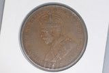 1924 - L - Australian Penny - Diecracks ent. Obverse & Reverse - (R7) (B21B) - F