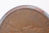 1924 - L - Australian Penny - Diecracks ent. Obverse & Reverse - (R7) (B21B) - F