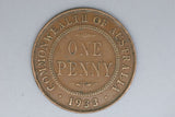 1933 - Australian Penny  - Overdate - F