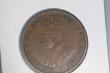 1922 - I - Australian Penny - Indian Obverse - aVF / Verdigris