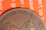 1924 - L - Australian Penny - Diecrack 'X FD IND' - aEF