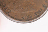 1922 - I - Australian Penny - Indian Obverse - VF / Grotty / Rim Bump