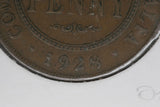 1928 - Australian Penny - Open '2' '8' & 'O' - F