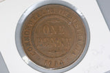 1934 - Australian Penny - Dot before 'O' - VF / Spots of Verdigris