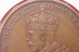 1933 - Australian Penny - gVF / Verdigris