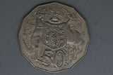 1976 - Australia 50 Cent Coin - Coat of Arms - EF