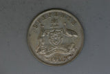 1962 - Australia Sixpence - VG - 50% Silver